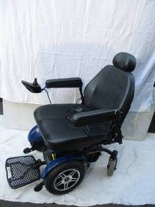 lot 49 image: Jazzy Power Motorized Wheel Chair with Charger. Elite. Works.