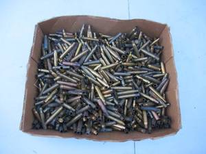 lot 61 image: Lot of 17 12 pounds of Brass Cartridges