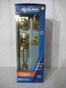 lot 85 image: Schlage Keypad Deadbolt Front Entry Door Handle. New in Box.