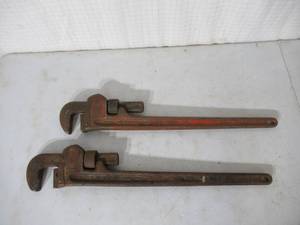 lot 103 image: Lot of 2 RIDGID  24 Pipe wrenches