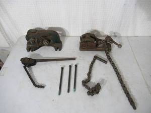 lot 108 image: Vintage Pipe Bending Tools