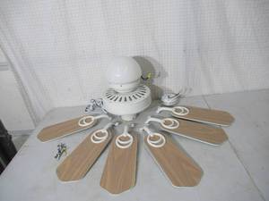 lot 111 image: White Ceiling Fan