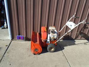 lot 108 image: Vintage Ariens snow blower. Tested & works. As shown.
