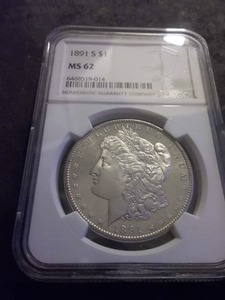 1891 S Morgan Silver Dollar