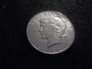 1922 S Peace Silver Dollar