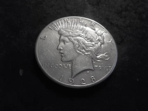 1928 Peace Silver Dollar