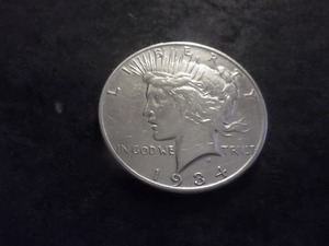 1934 S Peace Silver Dollar