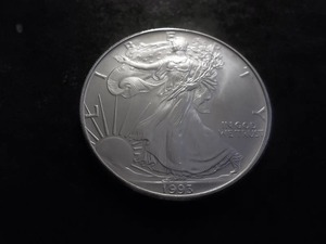 1993 Silver Eagle Dollar 1 Oz. 99.9 Fine MSFrom UNC Roll