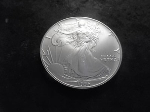 1995 Silver Eagle Dollar 1 Oz. 99.9 Fine MSFrom UNC Roll