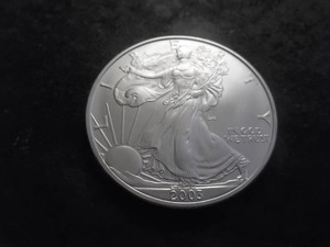 2003 Silver Eagle Dollar 1 Oz. 99.9 Fine MSFrom UNC Roll