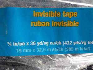 Invisible Tape...