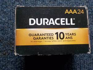24 AAA Duracell Batteries...