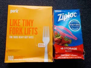 Perk 100 Heavy Duty Plastic Forks a...