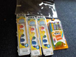 Pencil case, Water Colors and more...