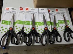 6 Office Depot Straight Scissors...