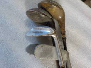 5 Vintage Golf Clubs...