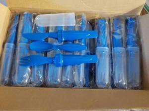 Case of 50 Royal Blue Cutlery Sets...