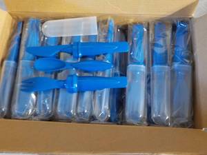Case of 50 Royal Blue Cutlery Sets...