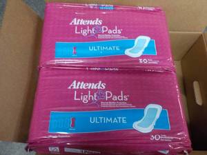 2 Pkgs Attends Light Pads 30 each...