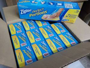 12 Boxes Ziploc Perfect Portion Bag...