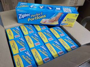 12 Boxes Ziploc Perfect Portion Bag...