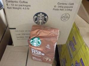 6 - 12 oz Bags Starbucks Pike Place...