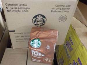 6 - 12 oz Bags Starbucks Pike Place...