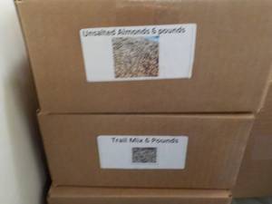 6 lb. Box Unsalted Almonds and 6 lb...