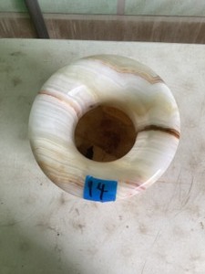 lot 13 image: Onyx vase or Jug
