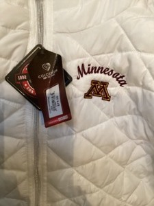 lot 51 image: White Minnesota Golden Gophers Jacket
