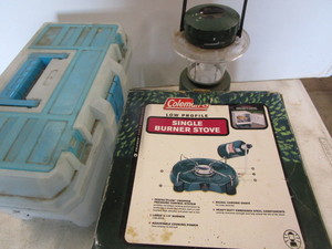 lot 122 image: Camp Stove, Lantern