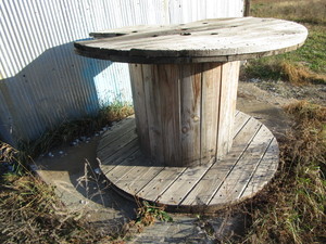 lot 136 image: Wooden Wire Spool