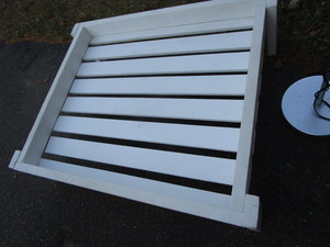 lot 138 image: Wooden Dog Bed Platform