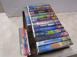 lot 100 image: Childrens VHS & Books