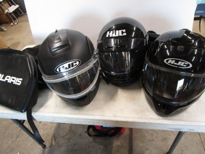 lot 217 image: Saddle Bags, Helmets