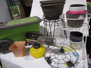 lot 236 image: Garden Cart, Pots, Fogger