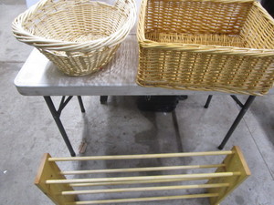 lot 311 image: Baskets, Shoe Stand