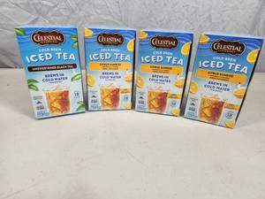 4 New Boxes of Celestials Seasonings Cold Brew Ice Tea