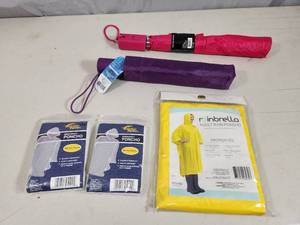 New Umbrellas and Ponchos