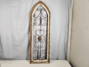 New Decorative Window Frame with Ornate Metal