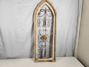 New Decorative Window Frame with Ornate Metal