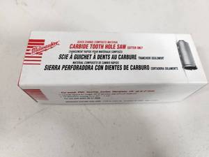 New Milwaukee Carbide Tooth Hole Saw