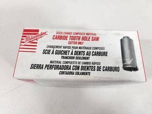 New Milwaukee Carbide Tooth Hole Saw