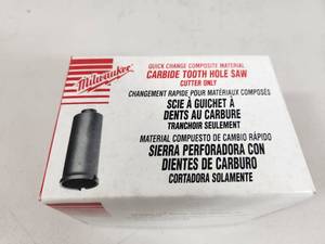 New Milwaukee Carbide Tooth Hole Saw