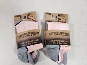 2 New Pair of Hiwassee Trading Lightweight Tech Merino Wool Socks