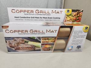 New Copper Grill Mat 2 Pack