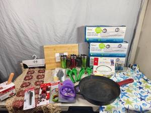 Large Assortment of New Kitchen Items and More