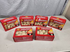 6 New Boxes of Tumbleweeds Natural Fire Starters