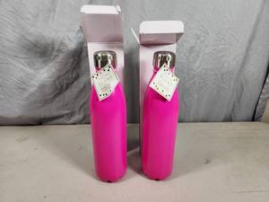 2 New Slant Stainless Steel Water Bottles