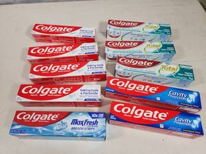 10 New Tubes of Colgate Toothpaste